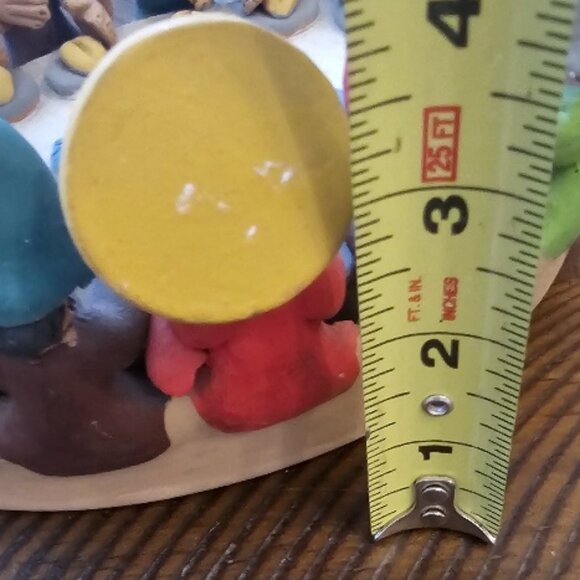 Clay Terra Cotta Pottery Peru Peruvian Jesus Fishes Loaves Folk Art Christian - Picture 6 of 6